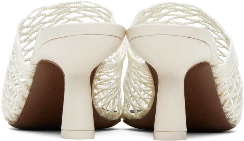 サンダル・ミュール NEOUS White Fabric Mules 0400021076884_CREAM?wid=600&
