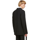 Valentino Black Wool Double-Breasted Blazer