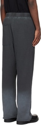 Izzue Gray Cotton Terry Faded Sweatpants