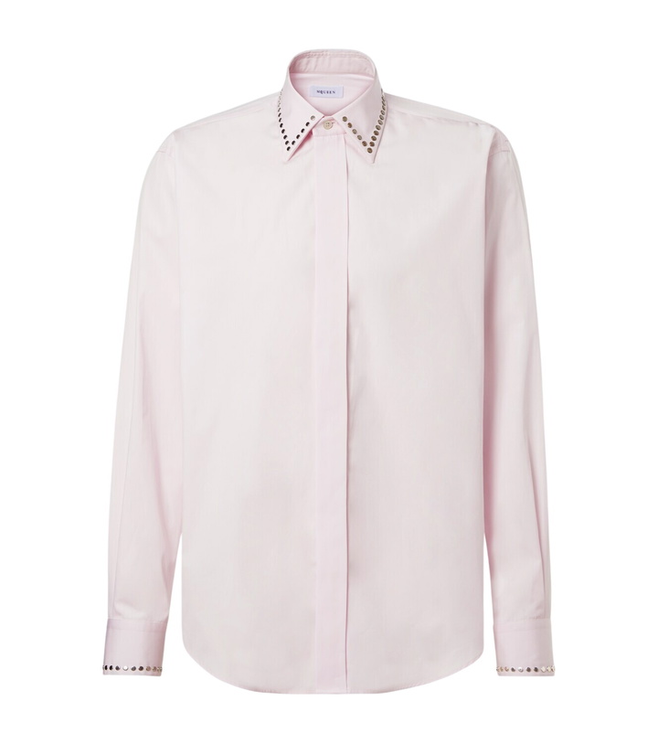 Photo: McQueen Studded cotton poplin shirt