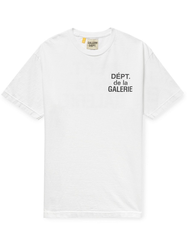 Photo: GALLERY DEPT. - French Logo-Print Cotton-Jersey T-Shirt - White