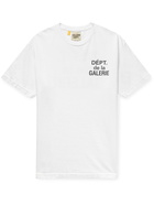 GALLERY DEPT. - French Logo-Print Cotton-Jersey T-Shirt - White