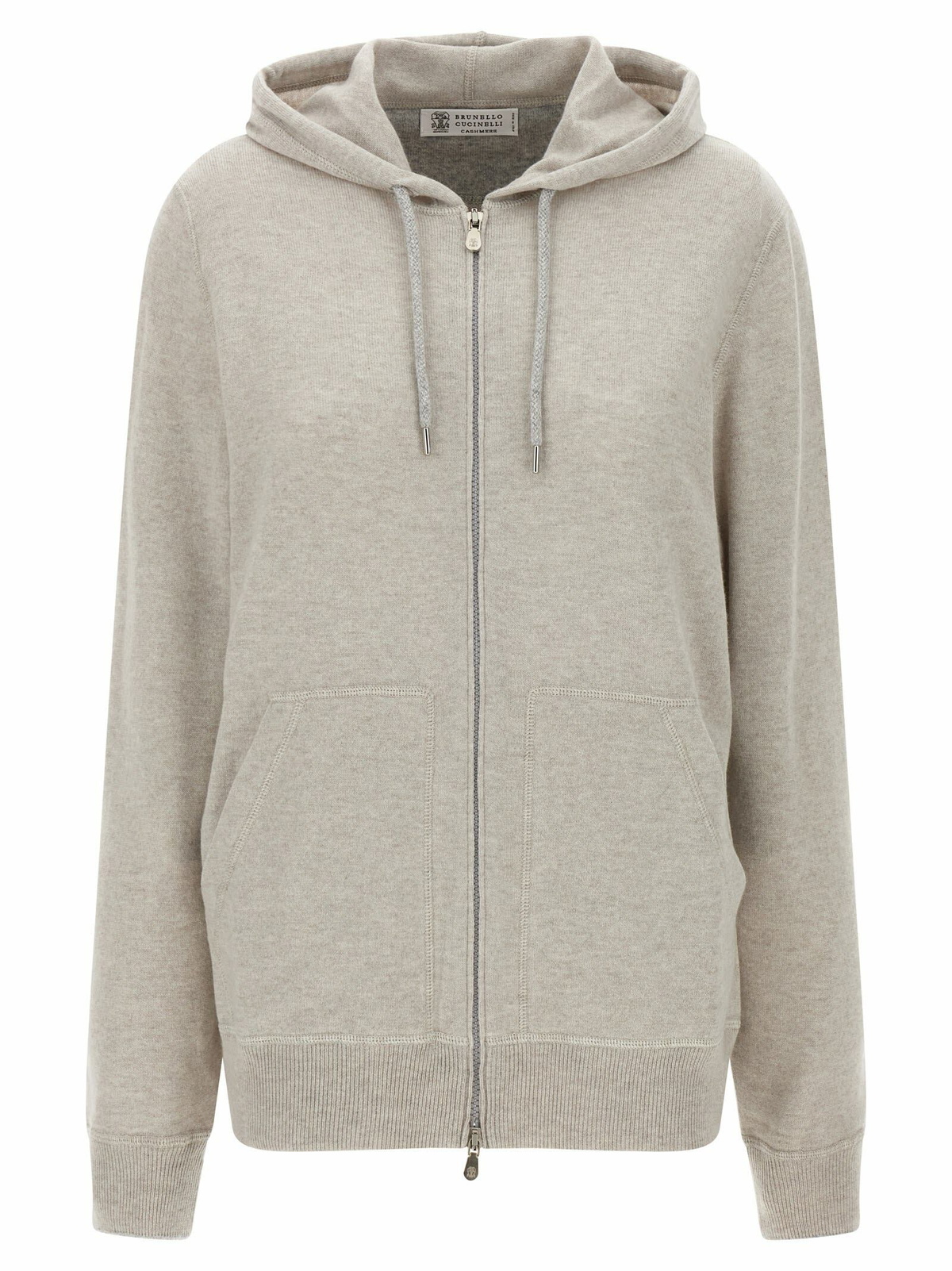 Brunello Cucinelli - Logo-Embroidered Ribbed Cashmere Zip-Up