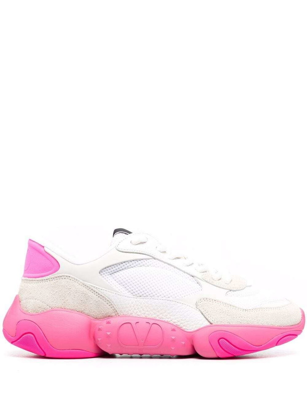 Photo: VALENTINO GARAVANI - Bubbleback Suede Sneakers