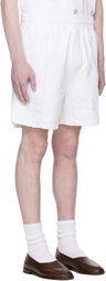 Casablanca White Towelling Monogram Shorts