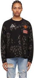 Just Cavalli Black Cotton Sweatshirt