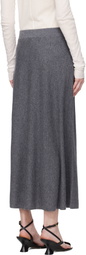 LISA YANG Gray Torie Midi Skirt