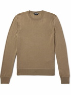 TOM FORD - Cashmere and Silk-Blend Sweater - Brown