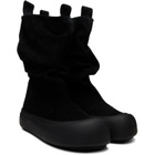 YUME YUME SSENSE Exclusive Black Low FIsherman Chelsea Boots