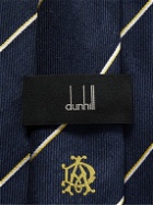 Dunhill - 9cm Striped Linen and Mulberry Silk-Blend Twill Tie