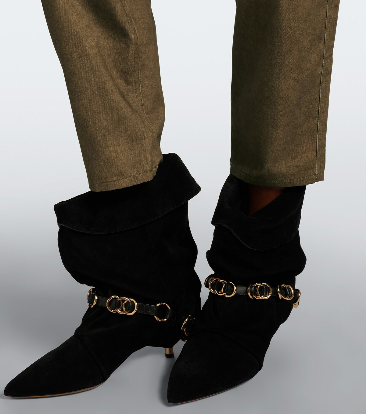 Marant Etoile Renzae patchwork cotton cargo pants