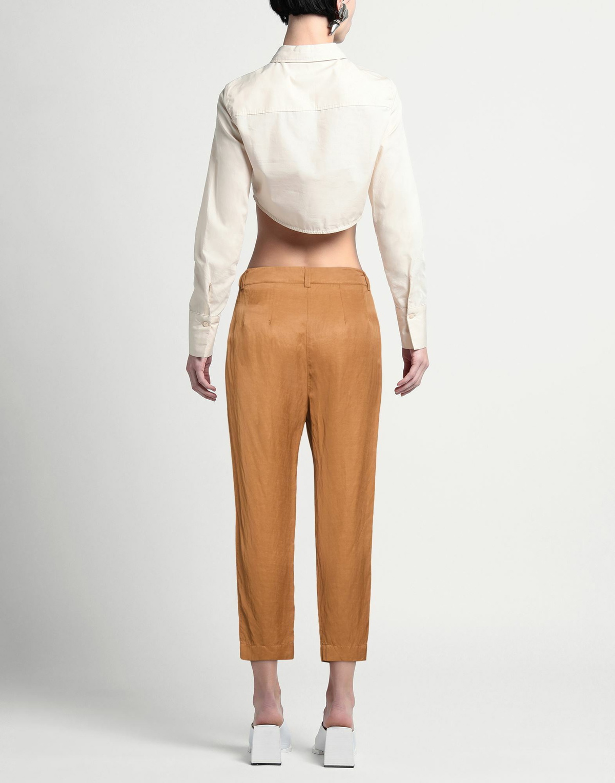 Alessia Santi Womens Pants Camel