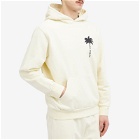 Palm Angels Men's Popover Hoody in Off White