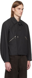 Omar Afridi Black Drawcord Jacket
