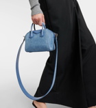 Givenchy Antigona Toy leather-trimmed denim tote bag