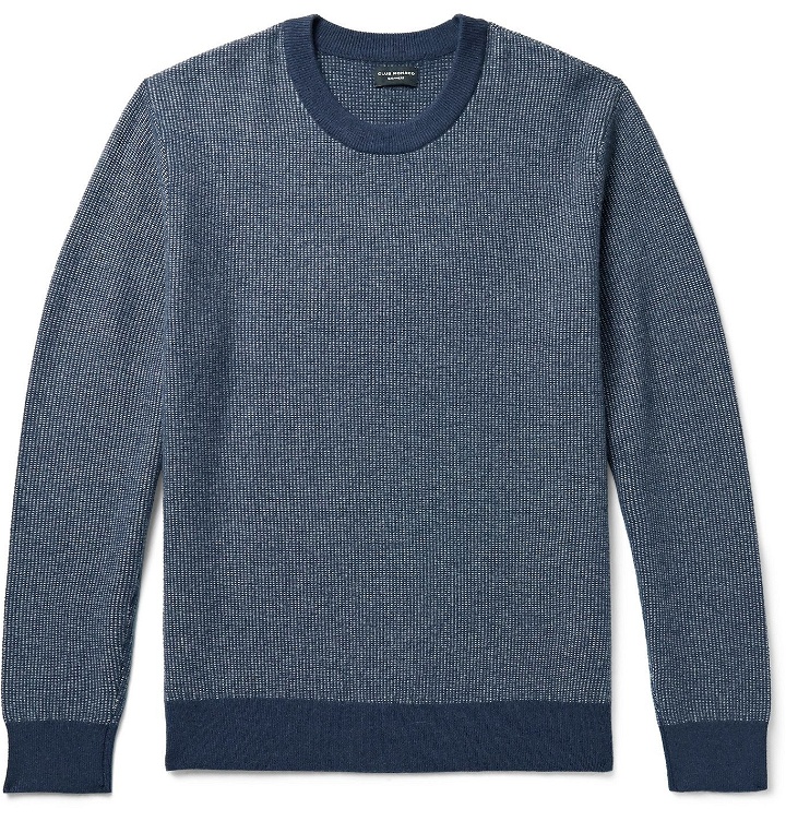 Photo: CLUB MONACO - Cashmere Jacquard Sweater - Blue