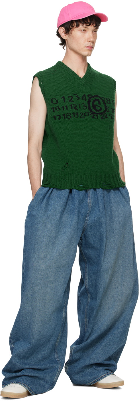【送料&関税込】Maison Margiela Sage Green Wool Blend Vest MAISON MARGIELA - Wool Vest Maison Margiela