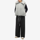 Jil Sander Women's Down Vest in Grey Scale