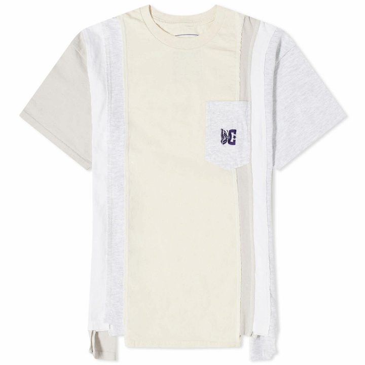 Photo: Needles Men's 7 Cuts T-Shirt in Ivory