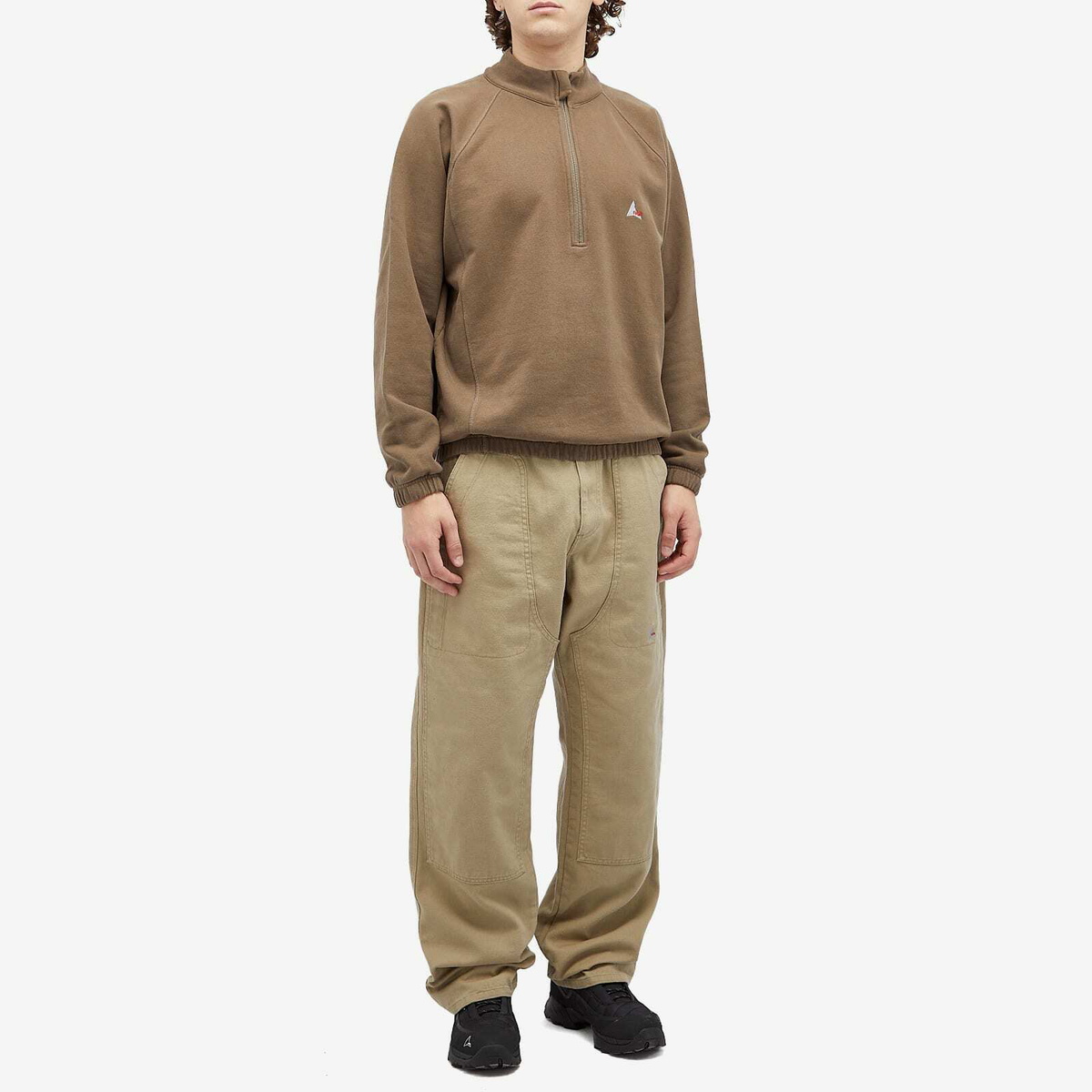 ROA Men's Heavy Half Zip Sweatshirt in Crocodile ROA