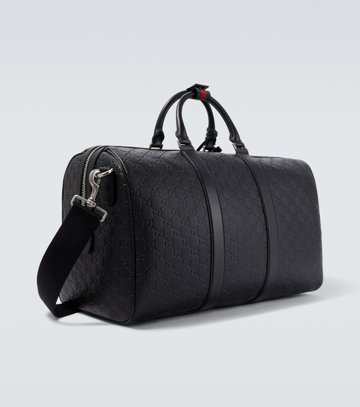 Gucci GG leather duffel bag