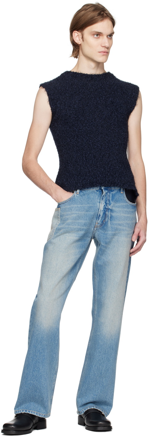 GAUCHERE Blue Cutout Jeans