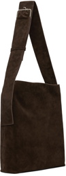 FIDAN NOVRUZOVA Brown Ava Suede Tote