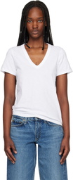 rag & bone White 'The Slub Vee' T-shirt