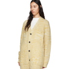 Jil Sander Yellow Jil Sanderand Check Motif Cardigan