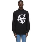 VETEMENTS Black Knit Anarchy Turtleneck