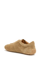 Tods Panelled Suede Sneakers Beige