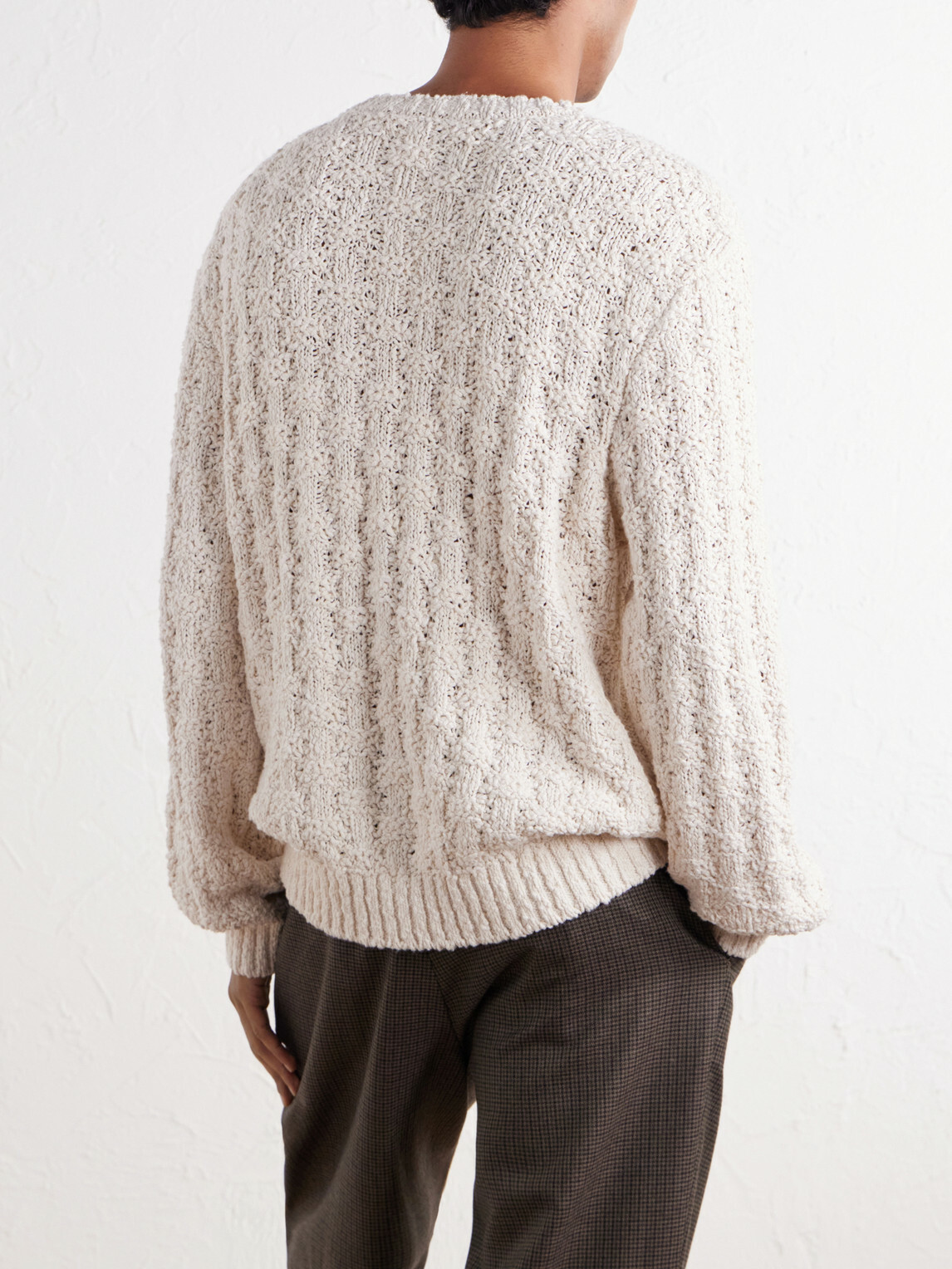 Aimé Leon Dore - Textured Cotton-Blend Sweater - White