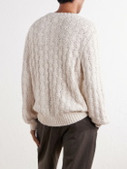 Aimé Leon Dore - Textured Cotton-Blend Sweater - White