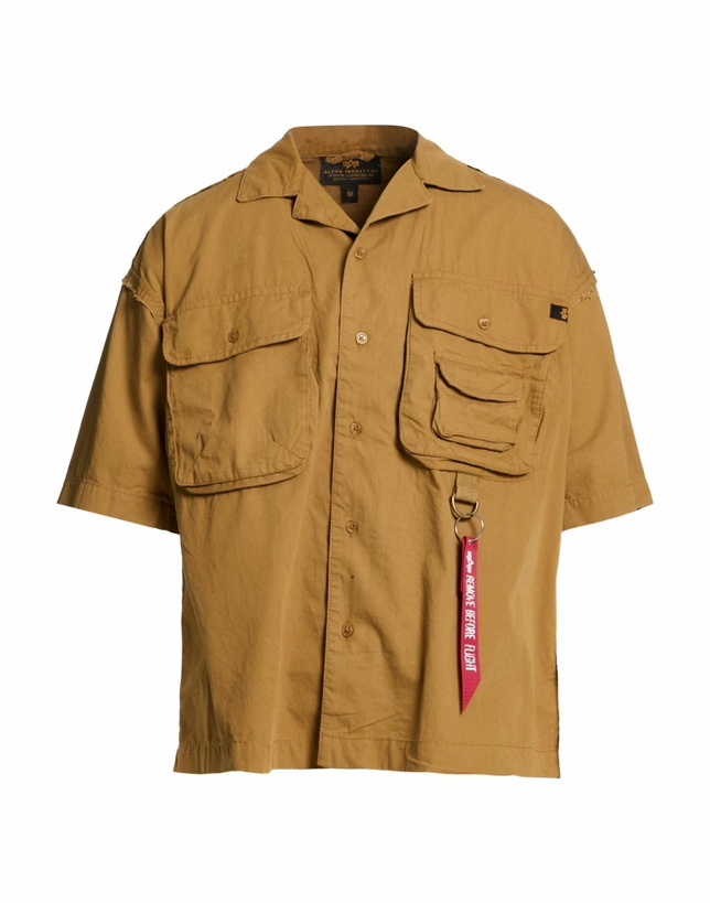 Photo: Alpha Industries Mens Shirt in Camel