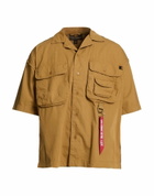 Alpha Industries Mens Shirt in Camel