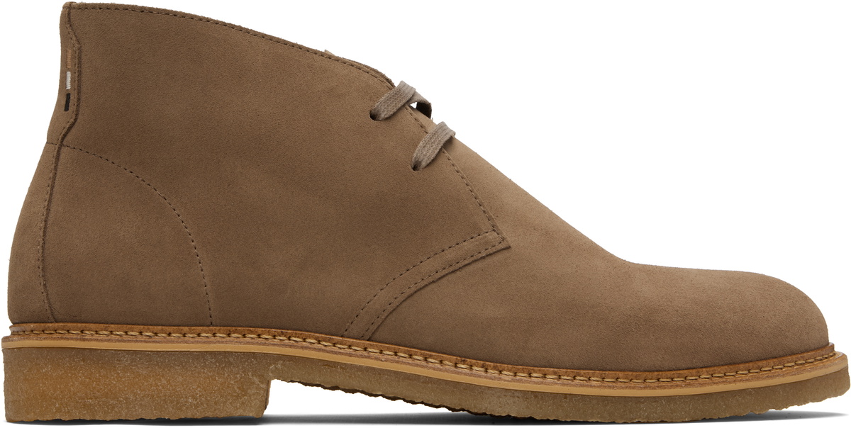 BOSS Taupe Suede Desert Boots