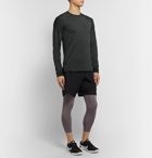 Nike Training - Pro Slim-Fit Textured Mélange Dri-FIT T-Shirt - Black