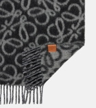 Loewe Anagram alpaca and wool-blend scarf