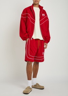 Rhude Pipe-trimmed Mesh Track Jacket Red