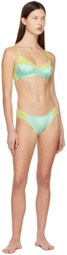 Araks Green & Blue Willow Bralette