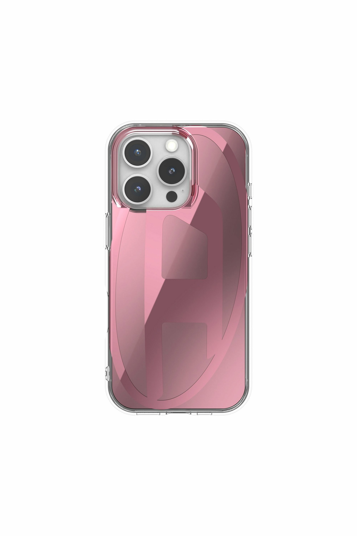 Diesel Oval D Mirror Case for i P 16 Pro - Cases - Unisex - Pink