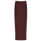 SKIMS Women's Soft Lounge Long Skirt in Bordeaux