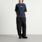 Umbro Men's Iconic Boxy T-Shirt in Dark Navy/Vista Blue