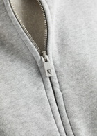 Represent Owners Club Cropped Hooded Cotton Sweatshirt Light Grey