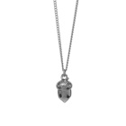 A.P.C. Men's Acorn Necklace in Silver