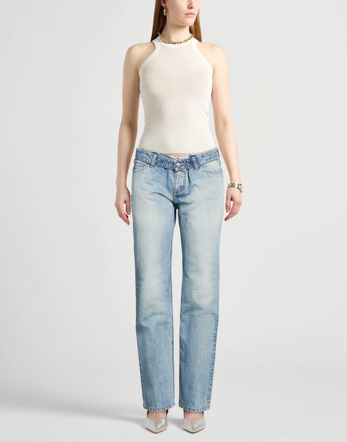 Mcqueen Womens Jeans in Blue