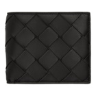 Bottega Veneta Black Intrecciato Bifold Wallet