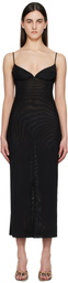 Miaou Black Florence Midi Dress