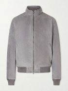 Polo Ralph Lauren - Suede Bomber Jacket - Gray