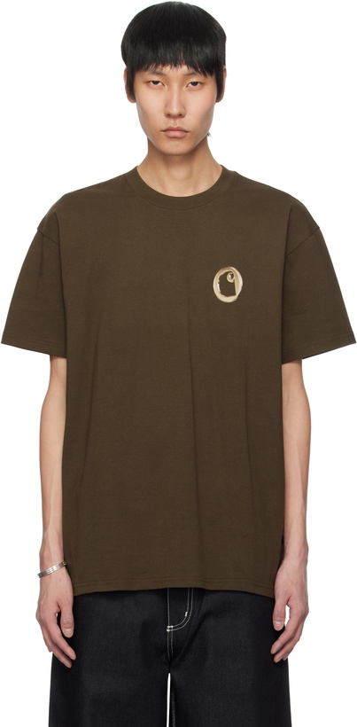Photo: Carhartt Work In Progress Brown Linked Charms T-shirt